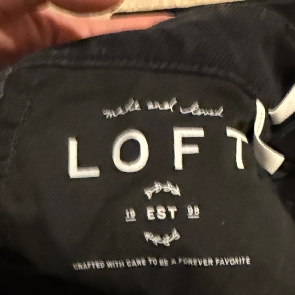 LOFT Midnight Corduroy Curvy Straight Jeans - Picture 6 of 9
